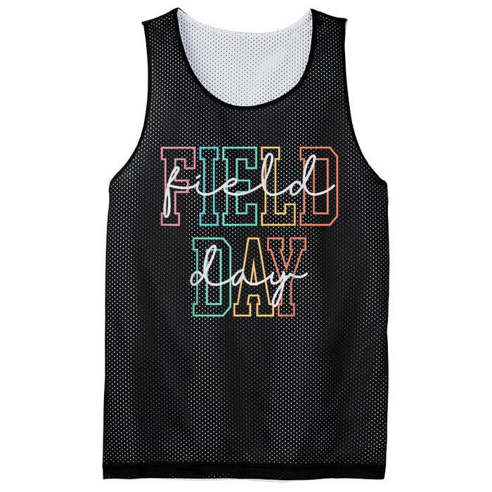 School Field Day Happy Field Day  Teacher Life Summer Mesh Reversible Basketball Jersey Tank