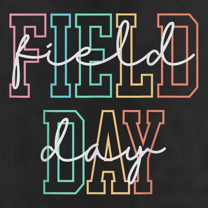 School Field Day Happy Field Day  Teacher Life Summer 25L Jumbo Tote