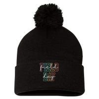 School Field Day Happy Field Day  Teacher Life Summer Pom Pom 12in Knit Beanie