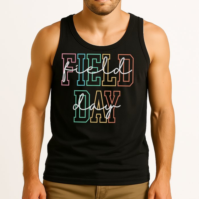 School Field Day Happy Field Day  Teacher Life Summer Tank Top