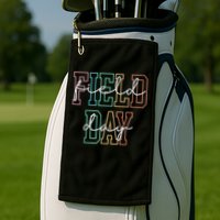 School Field Day Happy Field Day  Teacher Life Summer Golf Towel