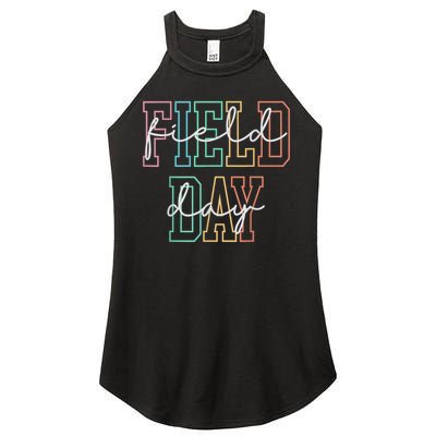 School Field Day Happy Field Day  Teacher Life Summer Women's Perfect Tri Rocker Tank