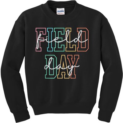School Field Day Happy Field Day  Teacher Life Summer Kids Sweatshirt
