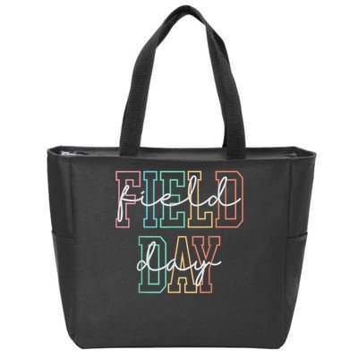 School Field Day Happy Field Day  Teacher Life Summer Zip Tote Bag