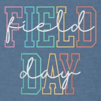 School Field Day Happy Field Day  Teacher Life Summer Garment-Dyed Sweatshirt