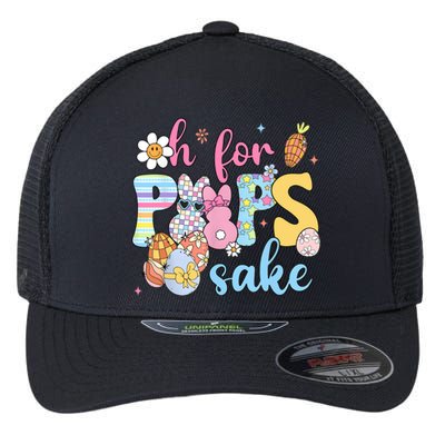 Sake Funny Easter Bunny Print Glasses Happy Easter Flexfit Unipanel Trucker Cap