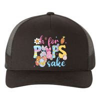 Sake Funny Easter Bunny Print Glasses Happy Easter Yupoong Adult 5-Panel Trucker Hat