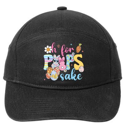 Sake Funny Easter Bunny Print Glasses Happy Easter 7-Panel Snapback Hat