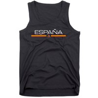 Spain Flag EspañA Athletic Sports Jersey Style Tank Top