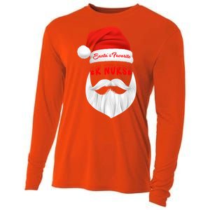 SantaS Favorite Er Nurse Funny Christmas Xmas Gift Cooling Performance Long Sleeve Crew