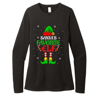 SantaS Favorite Elf Group Matching Family Christmas Cute Gift Womens CVC Long Sleeve Shirt