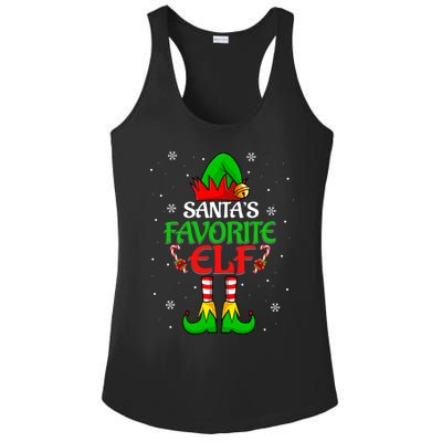 SantaS Favorite Elf Group Matching Family Christmas Cute Gift Ladies PosiCharge Competitor Racerback Tank