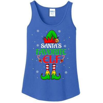 SantaS Favorite Elf Group Matching Family Christmas Cute Gift Ladies Essential Tank