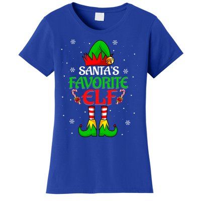 SantaS Favorite Elf Group Matching Family Christmas Cute Gift Women's T-Shirt