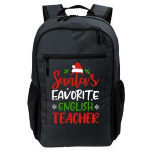 SantaS Favorite English Teacher Funny Christmas Funny Gift Funny Gift Daily Commute Backpack