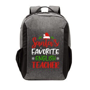 SantaS Favorite English Teacher Funny Christmas Funny Gift Funny Gift Vector Backpack