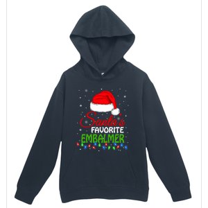 Santas Favorite Embalmer Santa Hat Lights. Funny Christmas Urban Pullover Hoodie