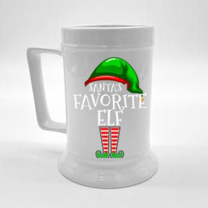 SantaS Favorite Elf Group Matching Family Christmas Gift Beer Stein