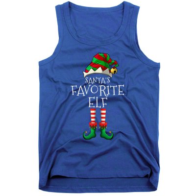 SantaS Favorite Elf Group Matching Family Christmas Gift Tank Top