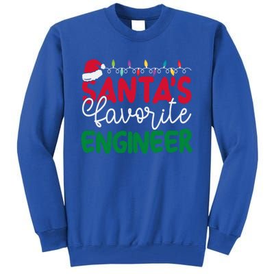 SantaS Favorite Engineer Family Matching Group Christmas Gift Tall Sweatshirt