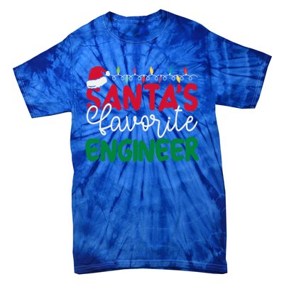 SantaS Favorite Engineer Family Matching Group Christmas Gift Tie-Dye T-Shirt