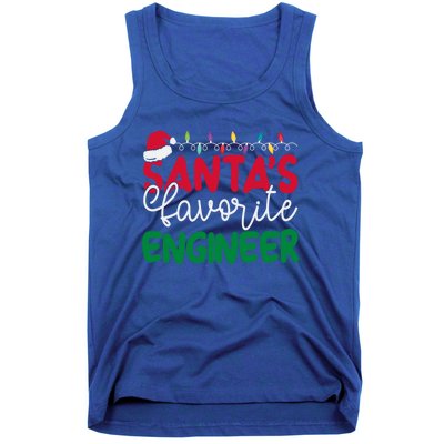 SantaS Favorite Engineer Family Matching Group Christmas Gift Tank Top