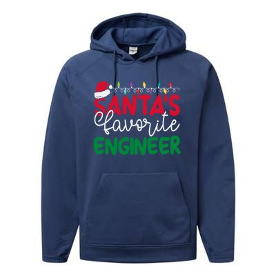 SantaS Favorite Engineer Family Matching Group Christmas Gift Performance Fleece Hoodie