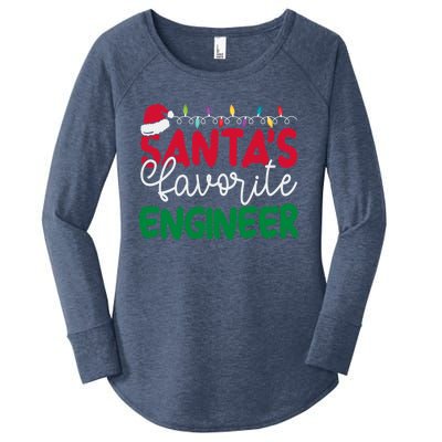 SantaS Favorite Engineer Family Matching Group Christmas Gift Women's Perfect Tri Tunic Long Sleeve Shirt