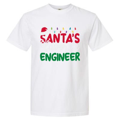 SantaS Favorite Engineer Family Matching Group Christmas Gift Garment-Dyed Heavyweight T-Shirt