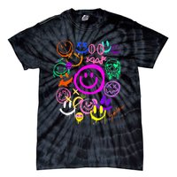 Smile Face Emoticons Fun Vivid Graffiti Smileys Graphic Tie-Dye T-Shirt