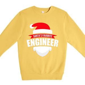 SantaS Favorite Engineer Meaningful Gift Fun Christmas Wear Premium Crewneck Sweatshirt