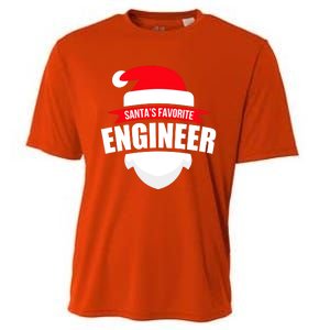 SantaS Favorite Engineer Meaningful Gift Fun Christmas Wear Cooling Performance Crew T-Shirt