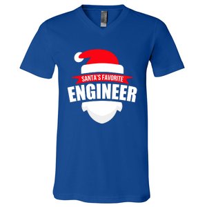 SantaS Favorite Engineer Meaningful Gift Fun Christmas Wear V-Neck T-Shirt