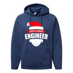 SantaS Favorite Engineer Meaningful Gift Fun Christmas Wear Performance Fleece Hoodie