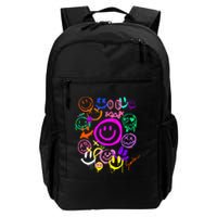 Smile Face Emoticons Fun Vivid Graffiti Smileys Graphic Backpack
