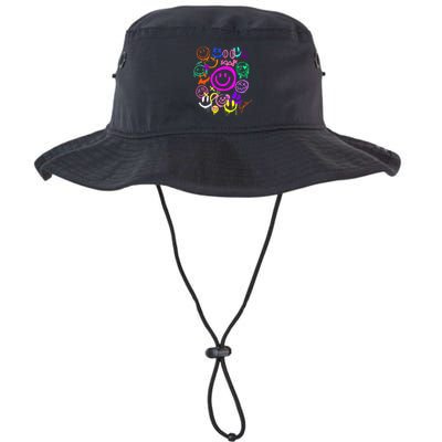 Smile Face Emoticons Fun Vivid Graffiti Smileys Graphic Bucket Hat