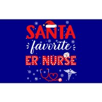 Santa Favorite Er Nurse Christmas In Hospital Xmas Funny Gift Bumper Sticker