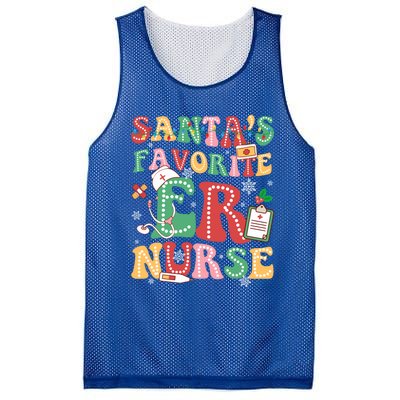 SantaS Favorite Er Nurse Xmas Light Santa Hat Christmas Gift Mesh Reversible Basketball Jersey Tank