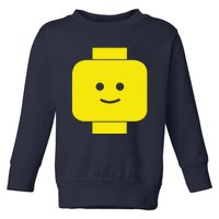 Smily Face Expression Lego Head Toddler Sweatshirt