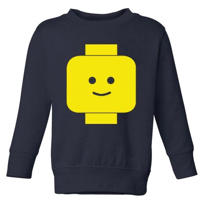 Smily Face Expression Lego Head Toddler Sweatshirt