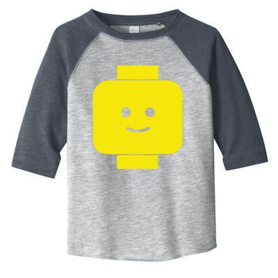 Smily Face Expression Lego Head Toddler Fine Jersey T-Shirt