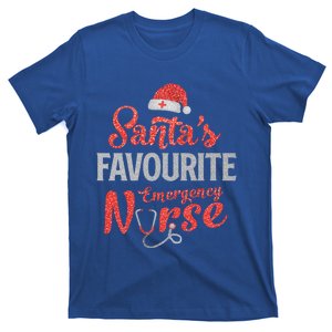 Santas Favorite Emergency Nurse Er Nursing Christmas Funny Gift T-Shirt