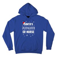 Santas Favorite Er Nurse Christmas Gift Hoodie