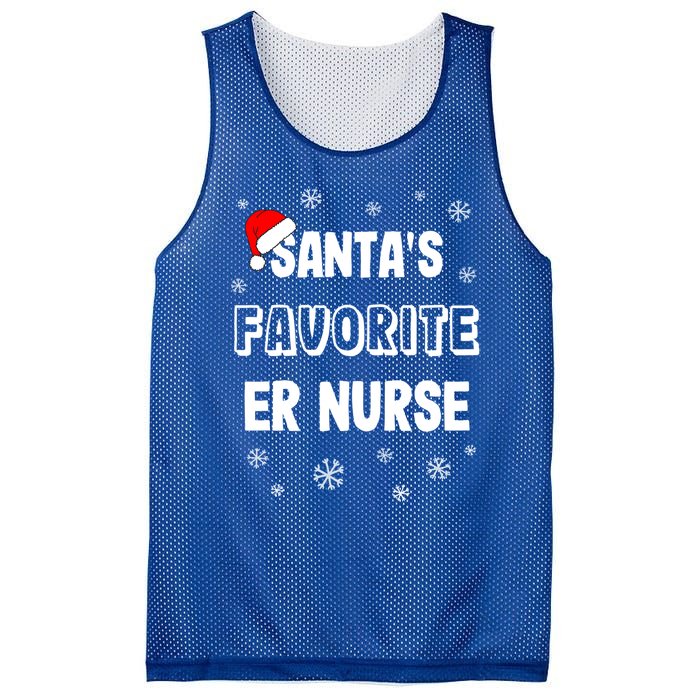 Santas Favorite Er Nurse Christmas Gift Mesh Reversible Basketball Jersey Tank