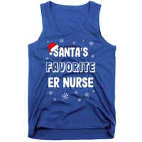 Santas Favorite Er Nurse Christmas Gift Tank Top