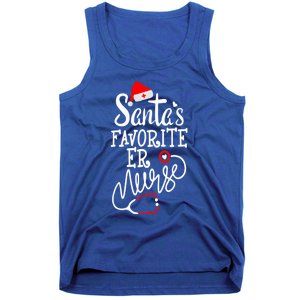 Santas Favorite Er Nurse Christmas Santa Cool Gift Tank Top