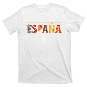 Spanish Fiesta Espana Bull Spanish Flower Spain Flag Spain T-Shirt