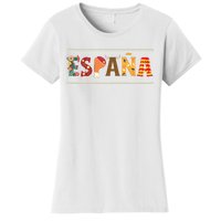 Spanish Fiesta Espana Bull Spanish Flower Spain Flag Spain Women's T-Shirt