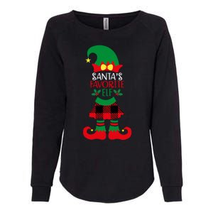 Santa's Favorite Elf Cute Christmas Holiday Womens California Wash Sweatshirt