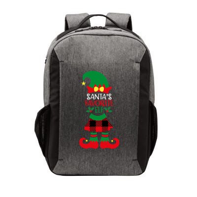 Santa's Favorite Elf Cute Christmas Holiday Vector Backpack